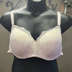 Full-Coverage Balconette Lightly Lined Floral Lace 360° Back Smoothing® Bra